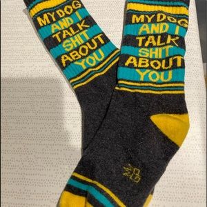 Hilarious socks, brand GP?  Washed, but never worn.  Size 6-10.